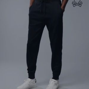 Psycho Bunny Men's Outline Black Sweatpants Joggers sz Large NWT $180